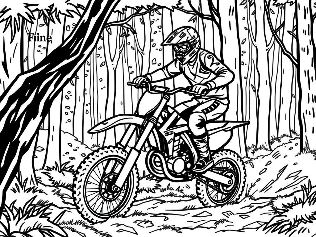 motocross in the wood