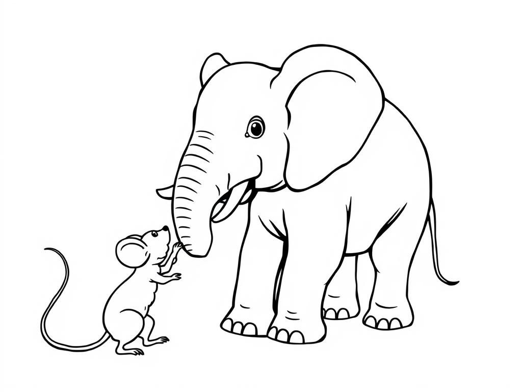 Preview of Mouse attacks elephant