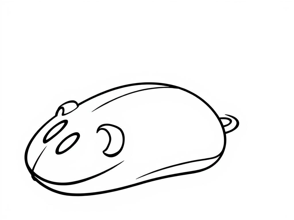 mouse - Free Printable Coloring Page