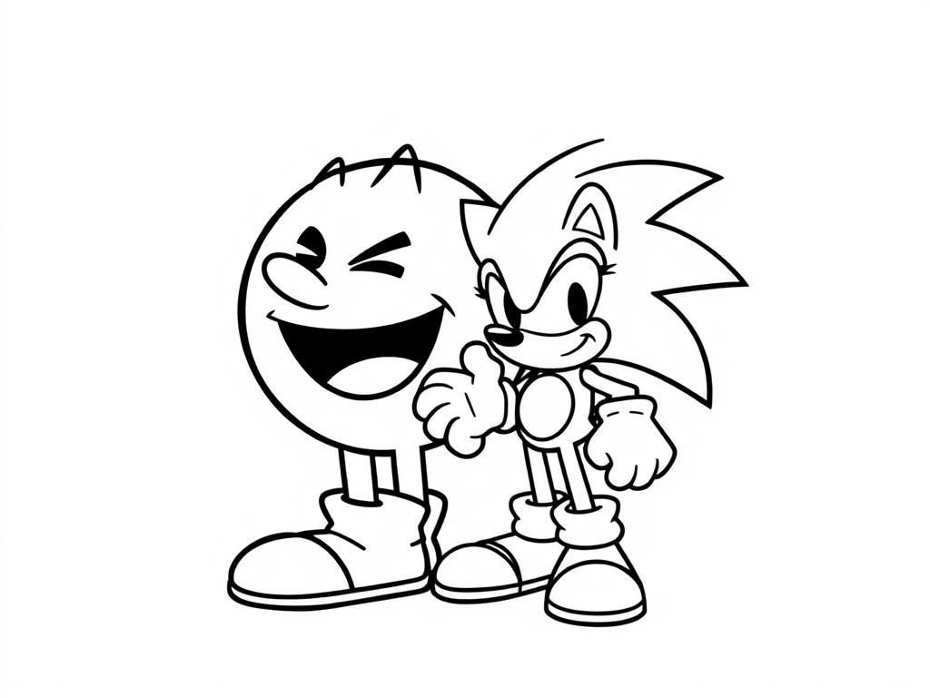Sonic Friends Coloring Page