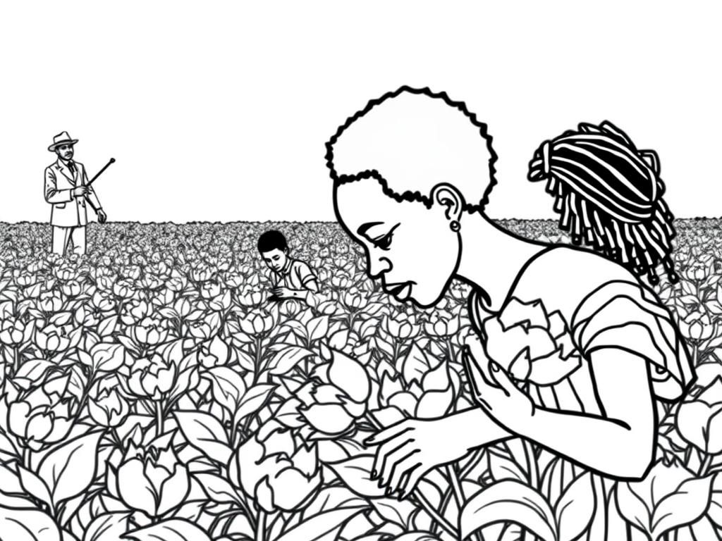 Gardening Fun Coloring Page