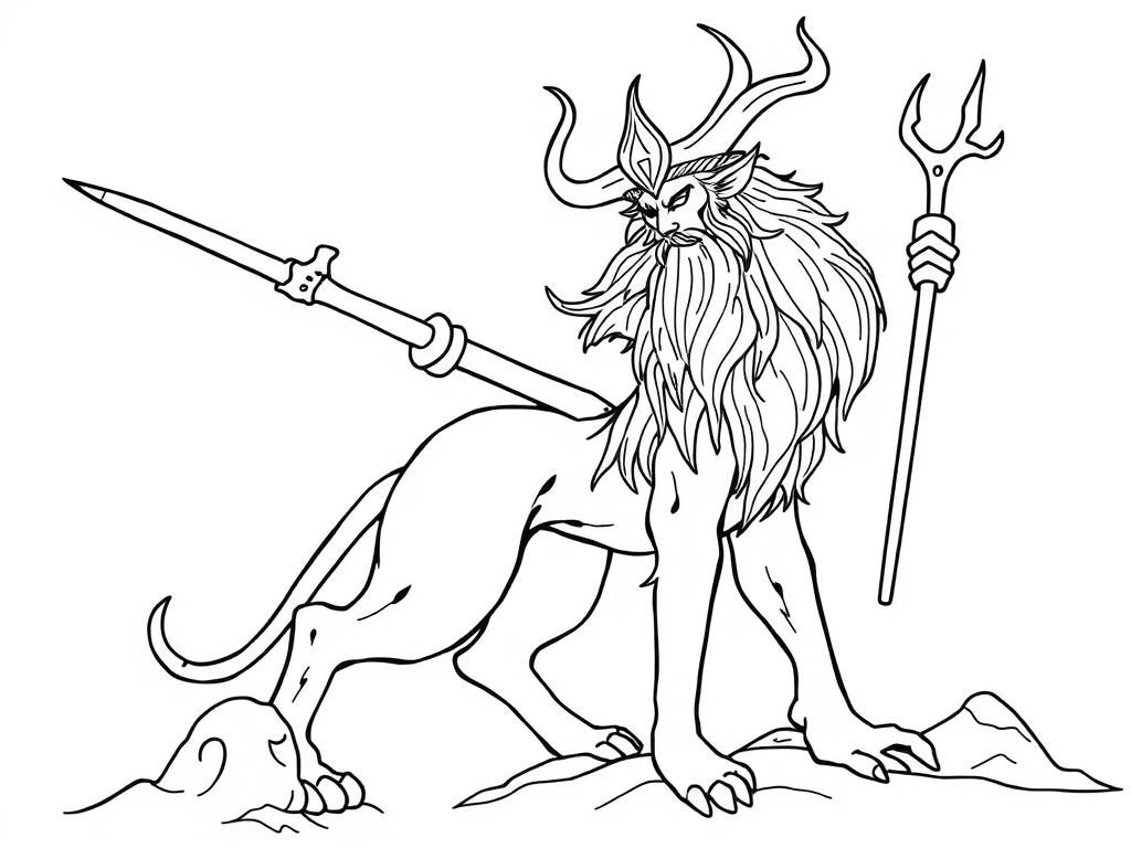Mythical Creature Coloring Page