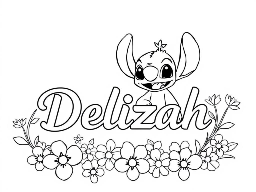 Lilo and Stitch Coloring Page
