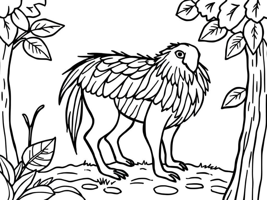 Mythical Griffin Coloring Page