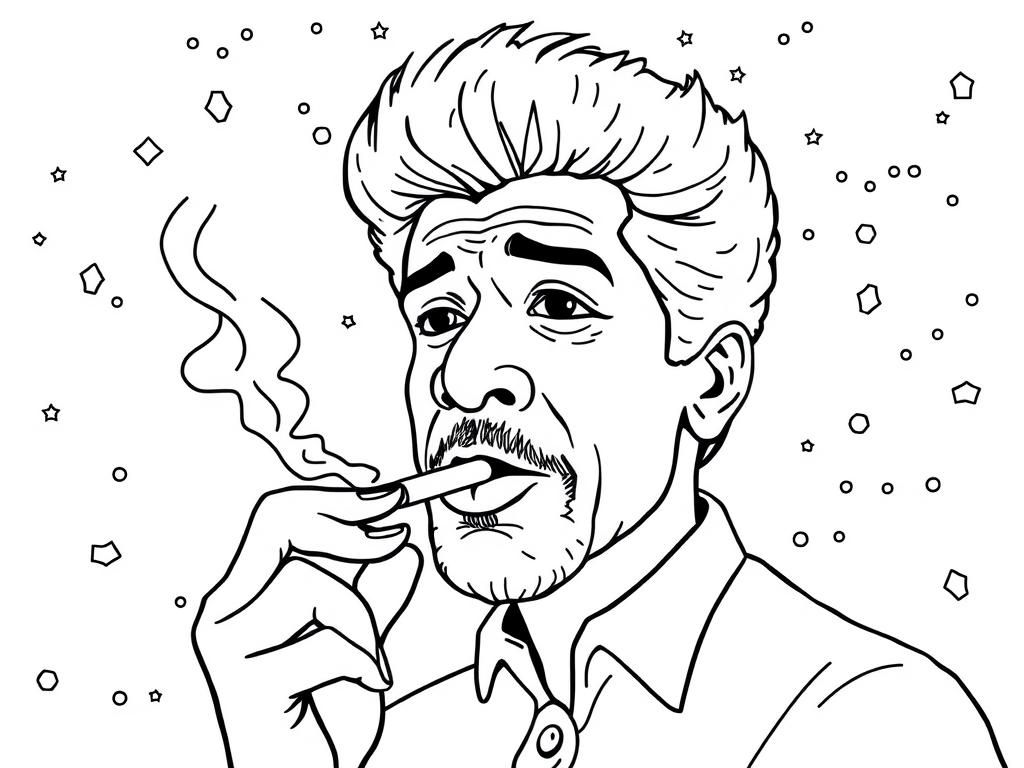 neil degrasse tyson smoking a joint in a galaxy