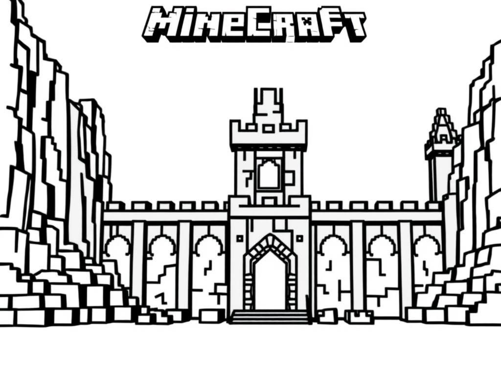 Minecraft Coloring Page