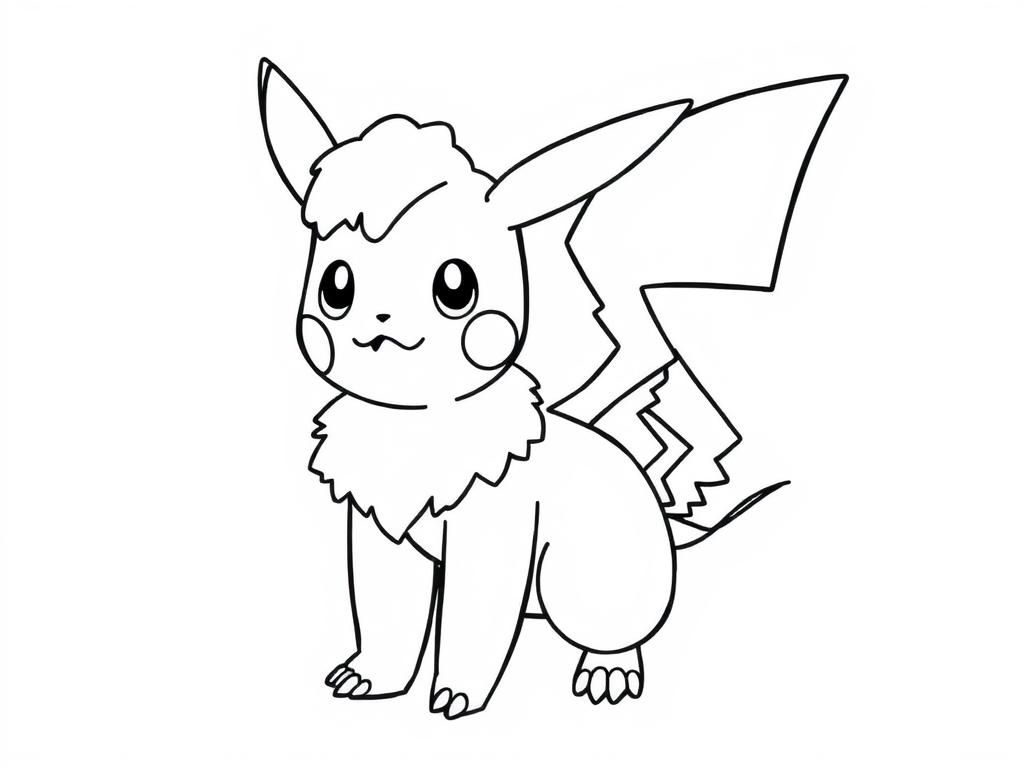 Eevee Coloring Page