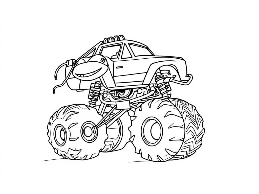 Monster Truck Coloring Page