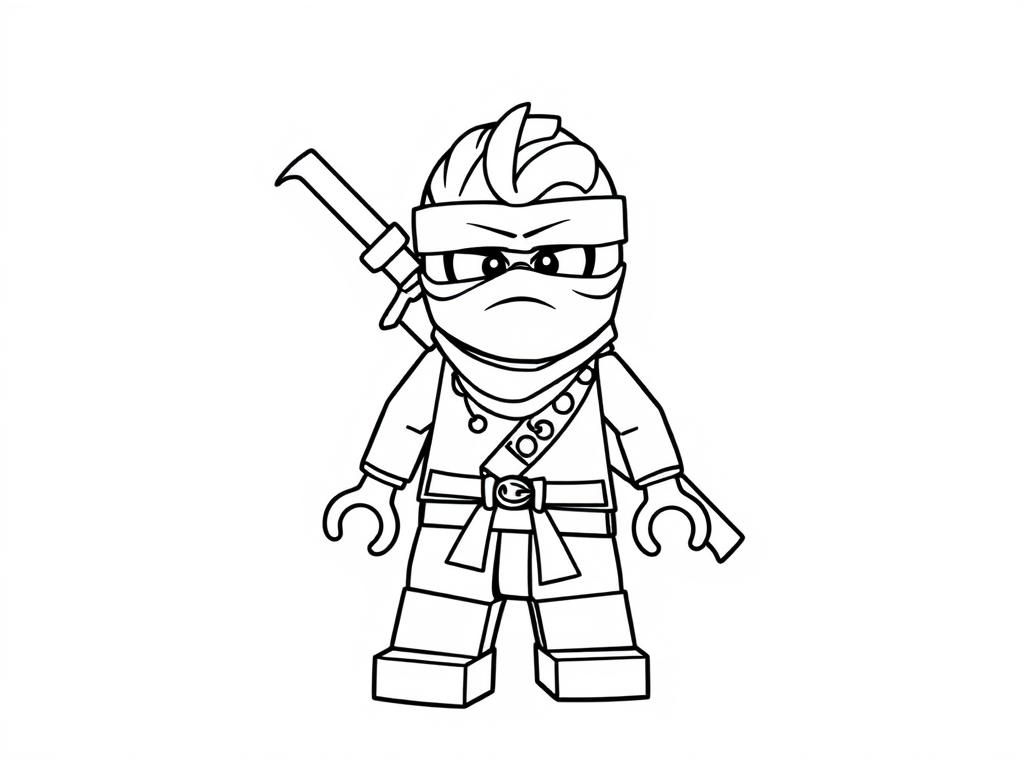 Lego Ninja Coloring Page