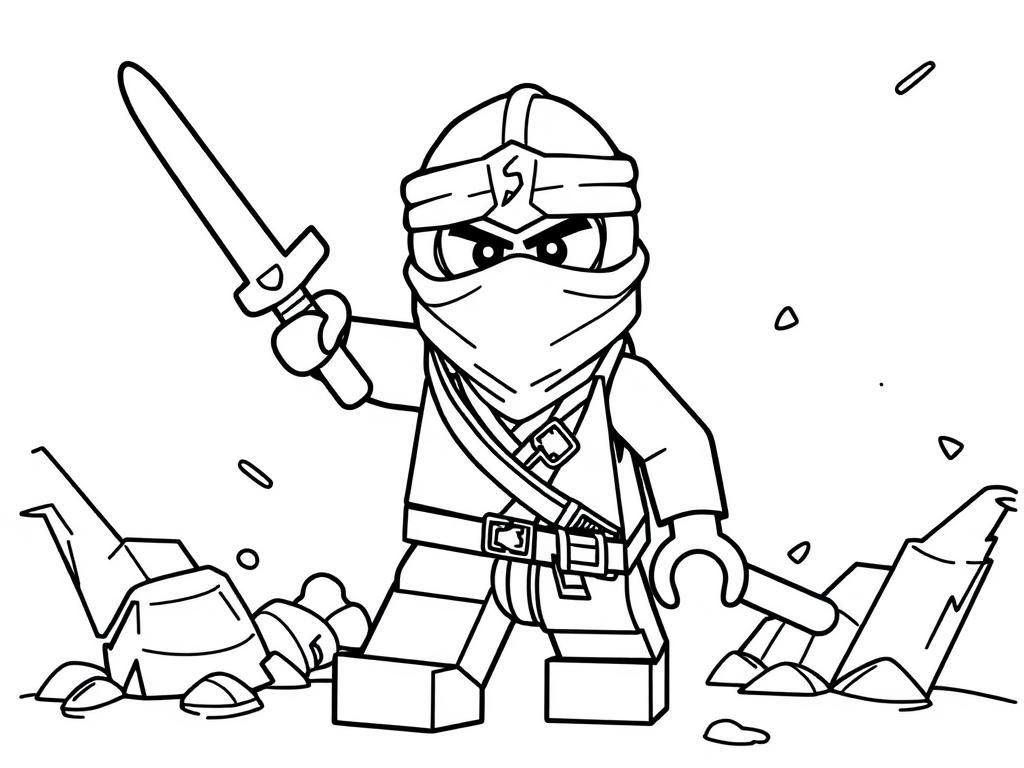 ninjago - Free Printable Coloring Page