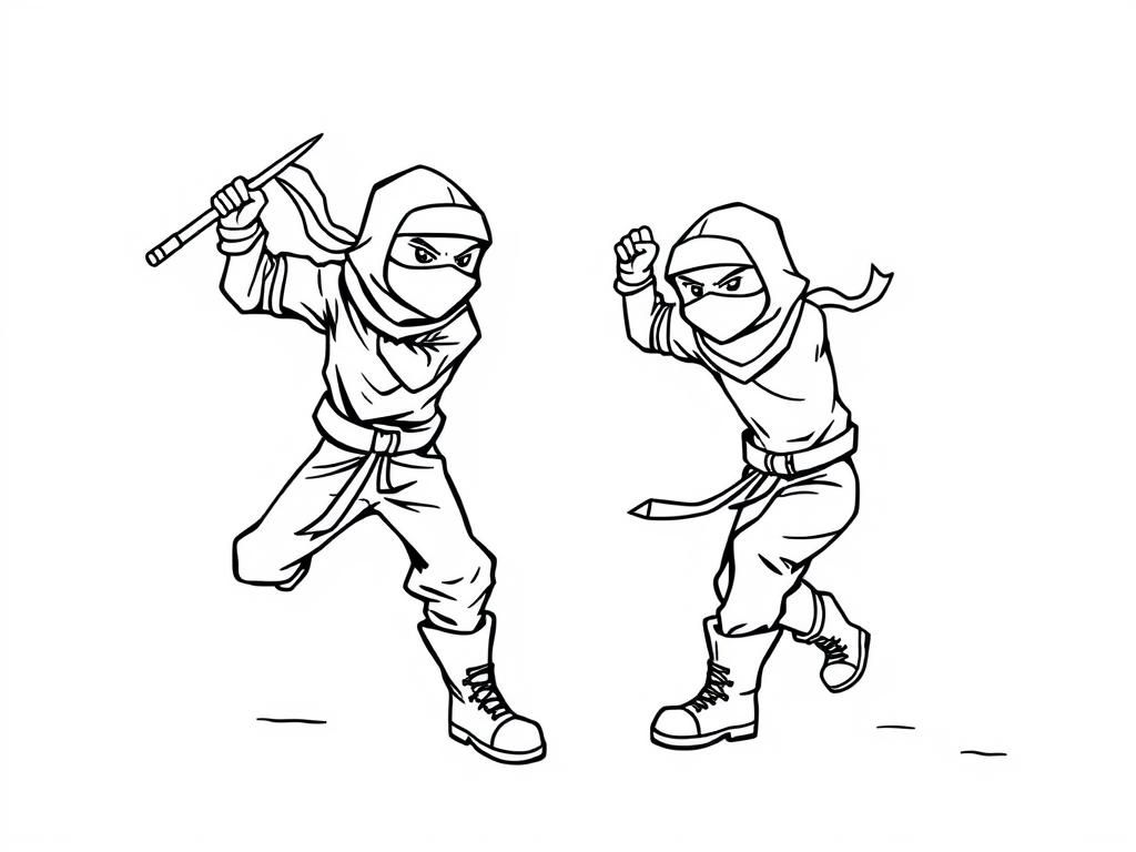 ninjas defeating power with boots