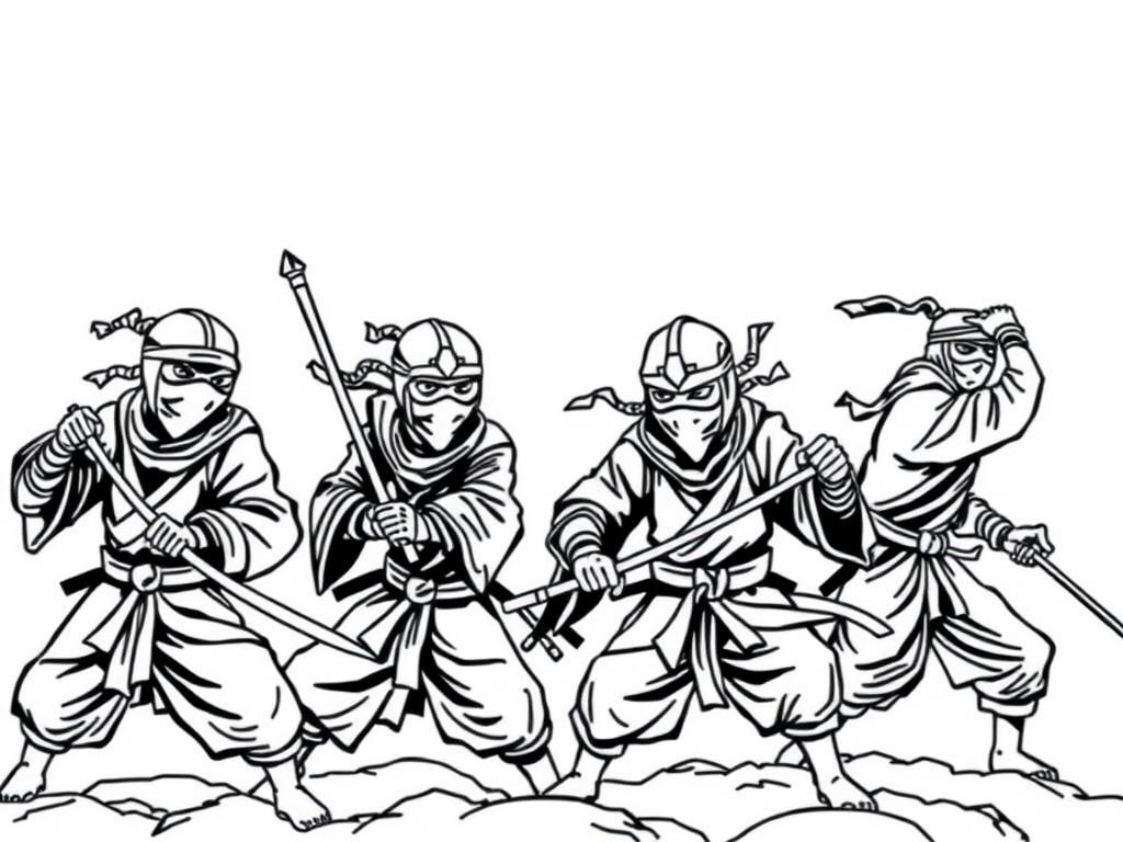 ninjas defeating the emperors