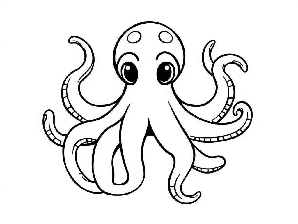 OCTOPUS - Free Printable Coloring Page