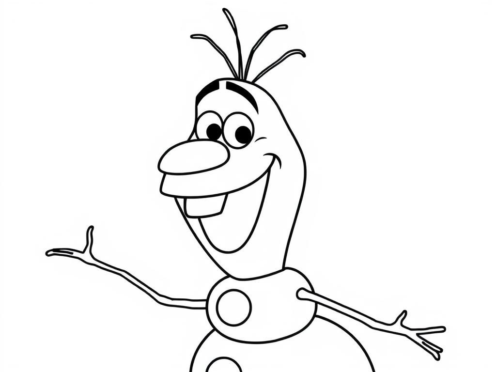 Olaf coloring page