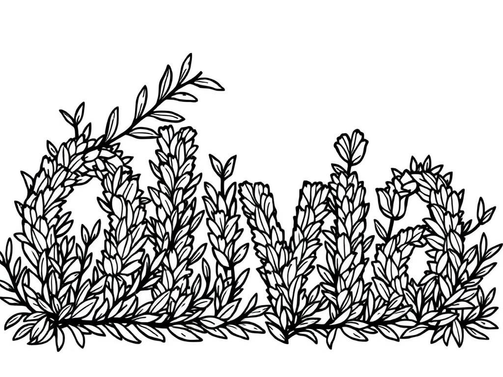 Floral Coloring Page