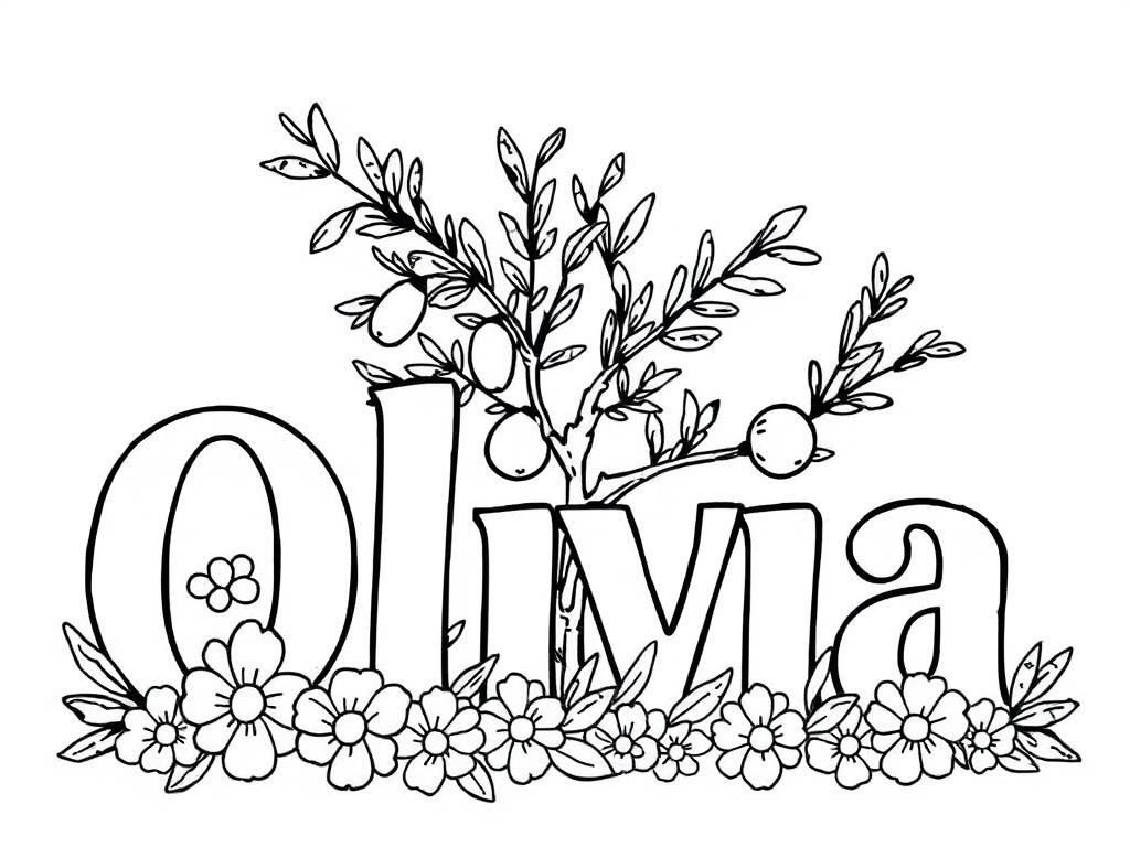 Gepersonaliseerde Olma-kleurplaat: De sereniteit van de natuur wacht op je