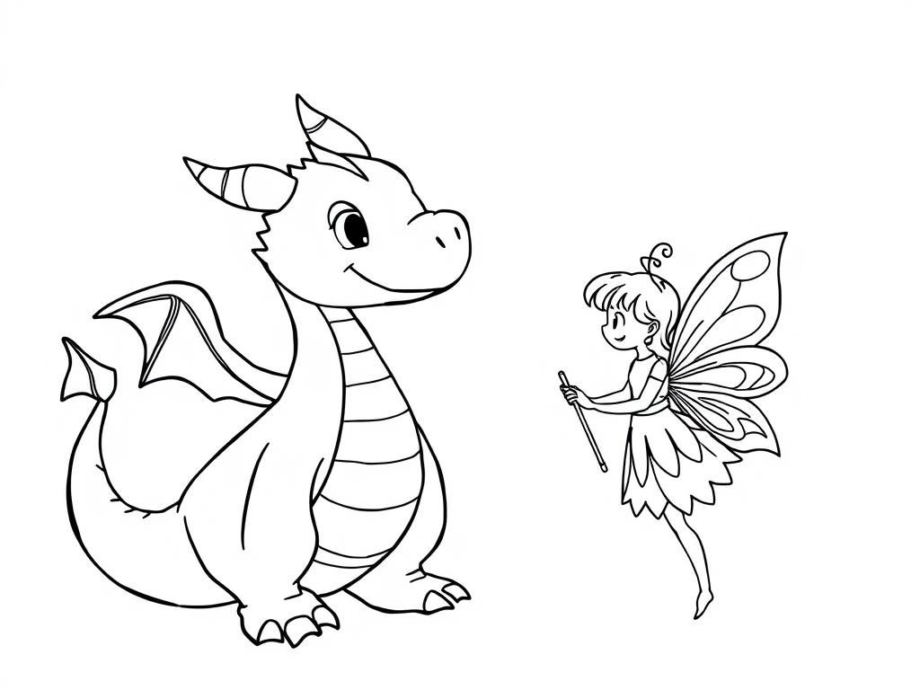 Preview of one dragon and one fairy