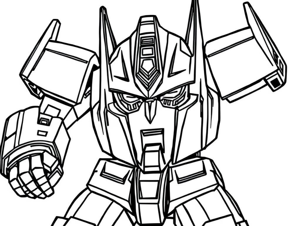 optimis prime transformers coloring page