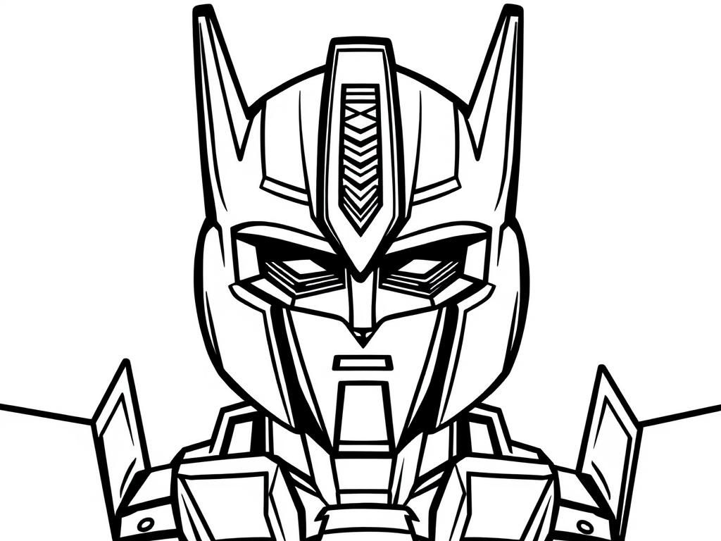 Robot Superhero Coloring Page
