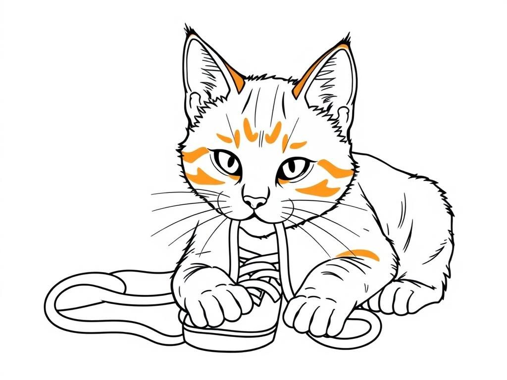 Cat Coloring Page