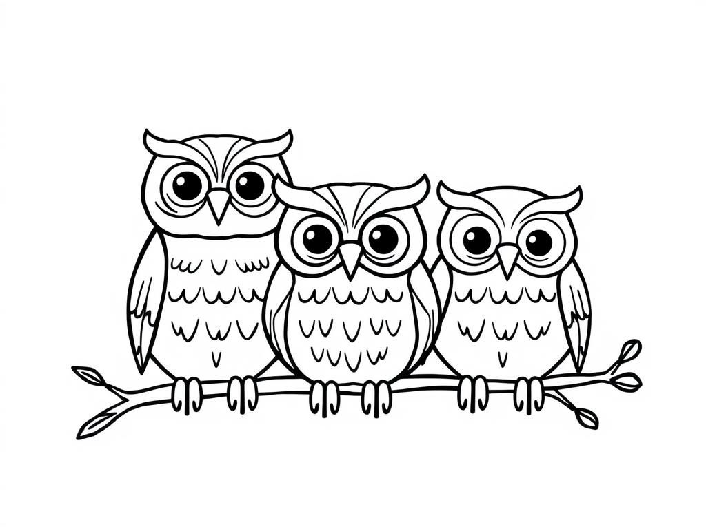 Cute Animals Coloring Page