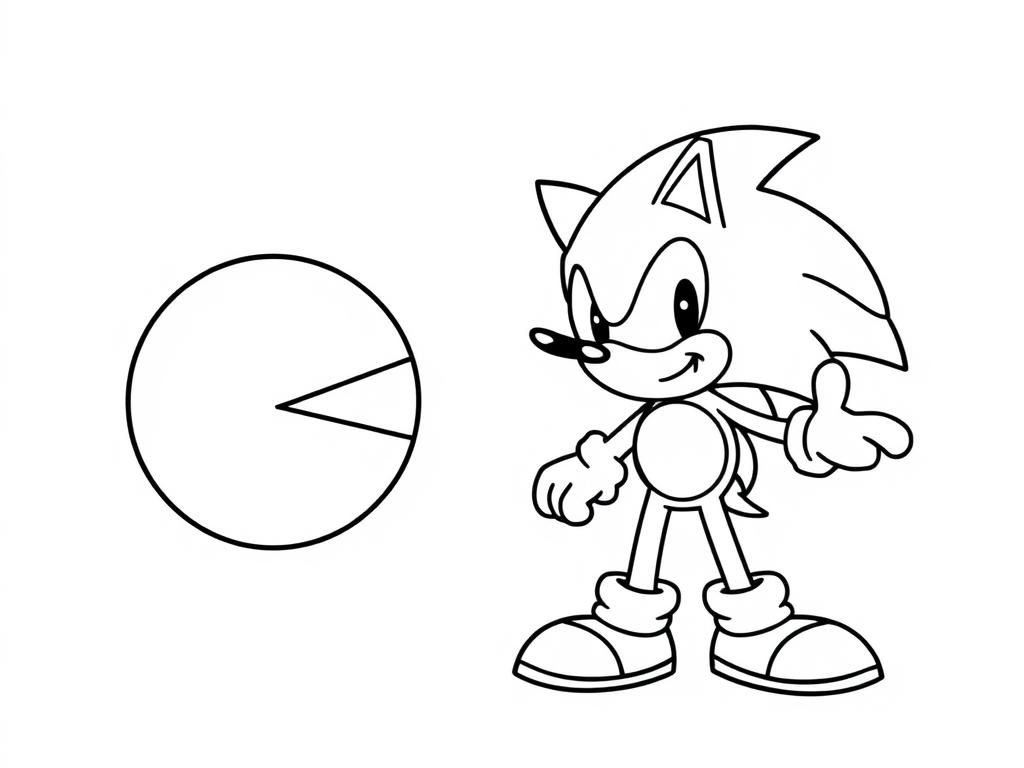 Sonic The Hedgehog Coloring Page