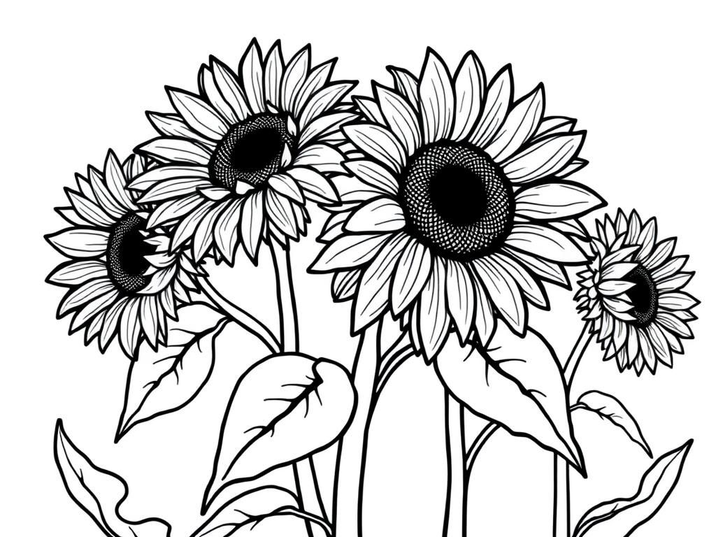 Preview of painting with sunflowers