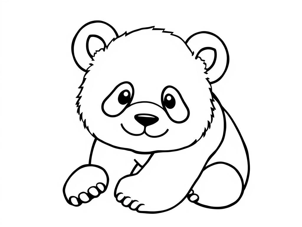 Panda Bear Coloring Page