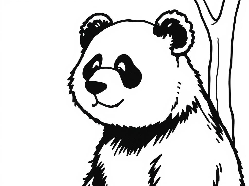 Panda Coloring Page