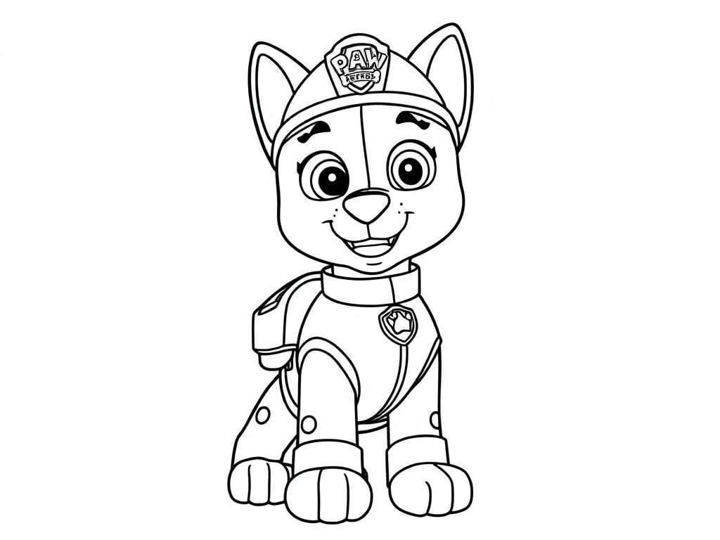 PAW Patrol Marshall Coloring Page