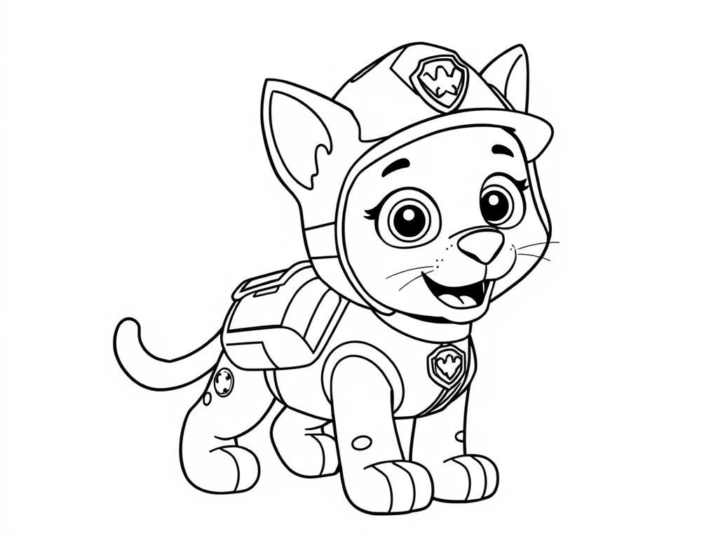 Everest PAW Patrol Coloring Page