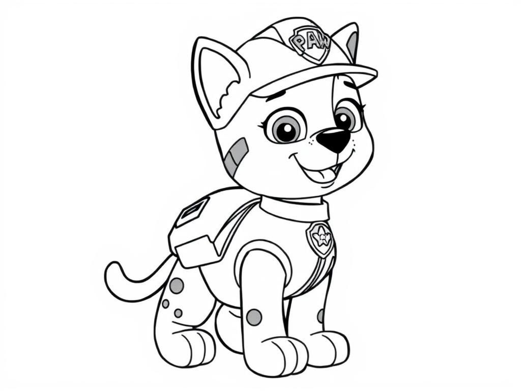 Marshall PAW Patrol Coloring Page
