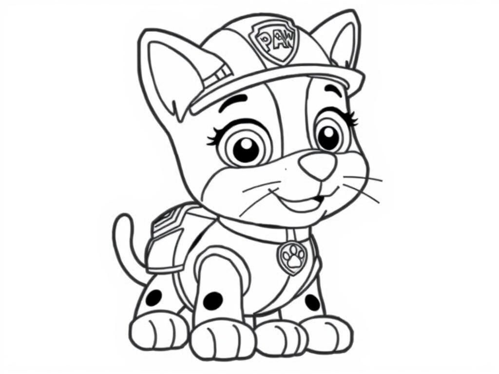 Paw Patrol Dog Coloring Page