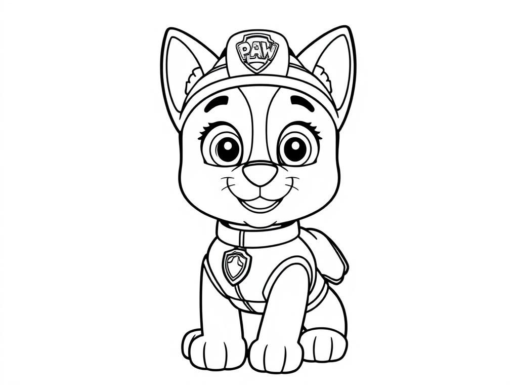 Paw Patrol Marshall Coloring Page