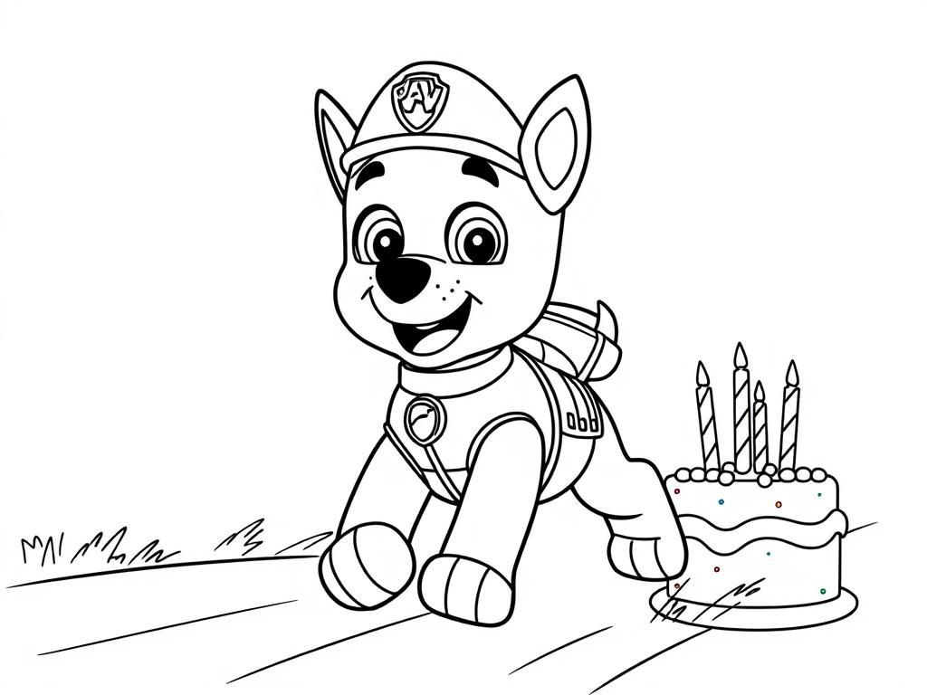 Paw Patrol Coloring Page