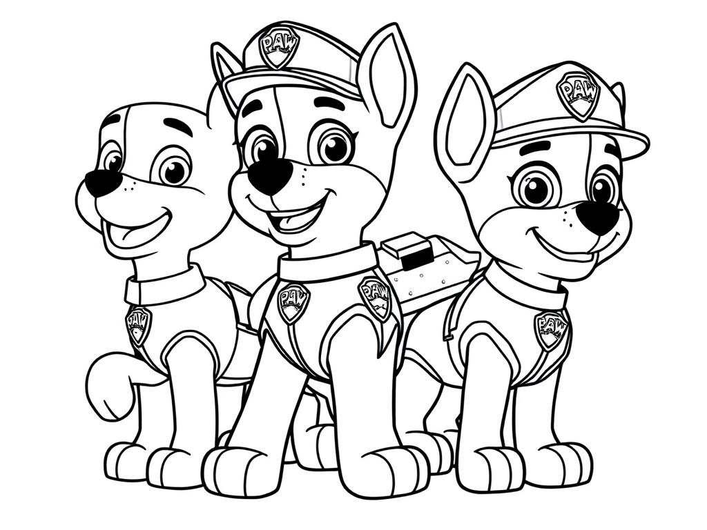 Paw Patrol Coloring Page