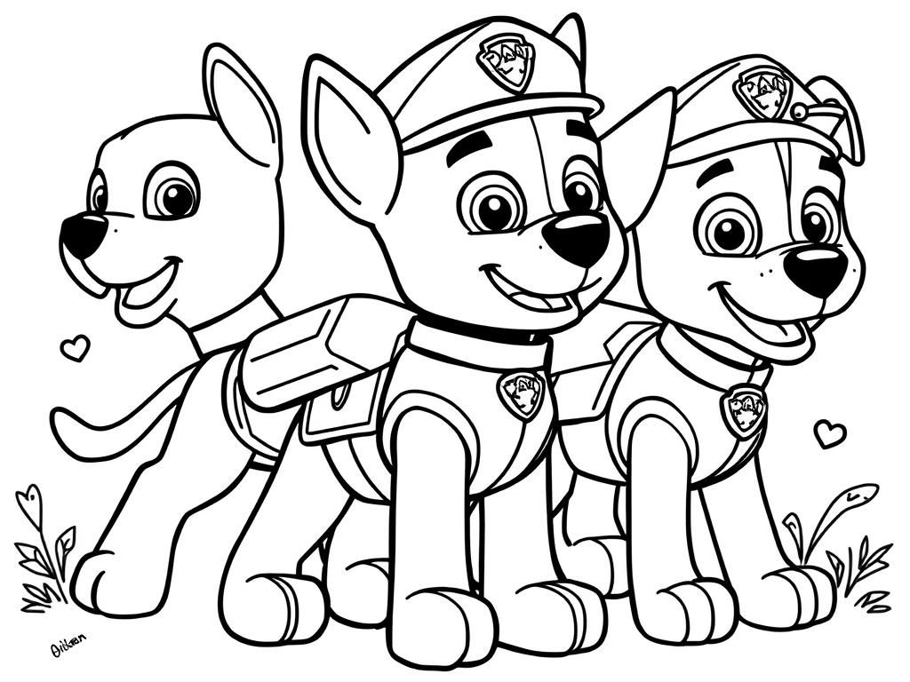 Paw Patrol Coloring Page