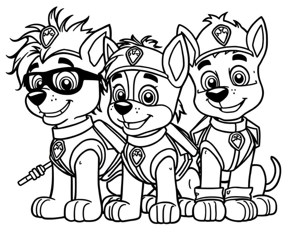 Preview of Paw patrol in an 80s hair metal band