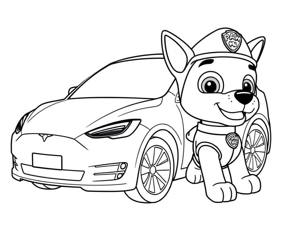 Preview of paw patrol inside teslas