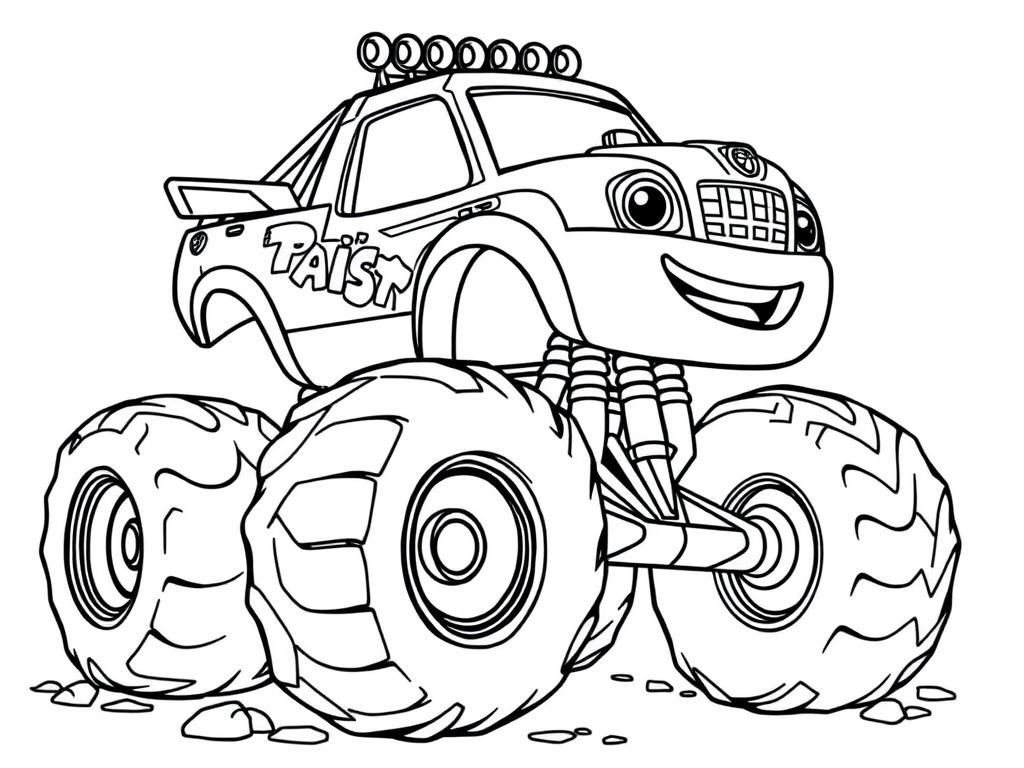 Monster Truck Coloring Page