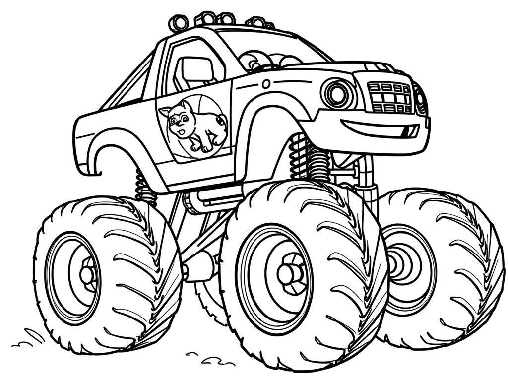 Monster Truck Coloring Page