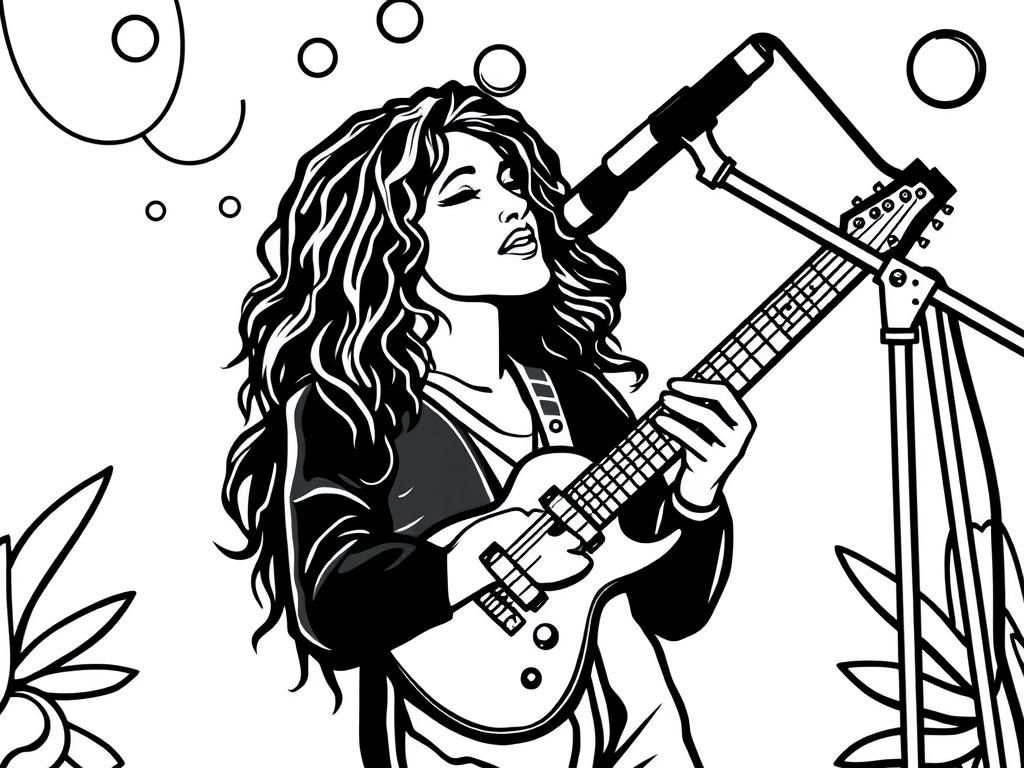 Music Coloring Page