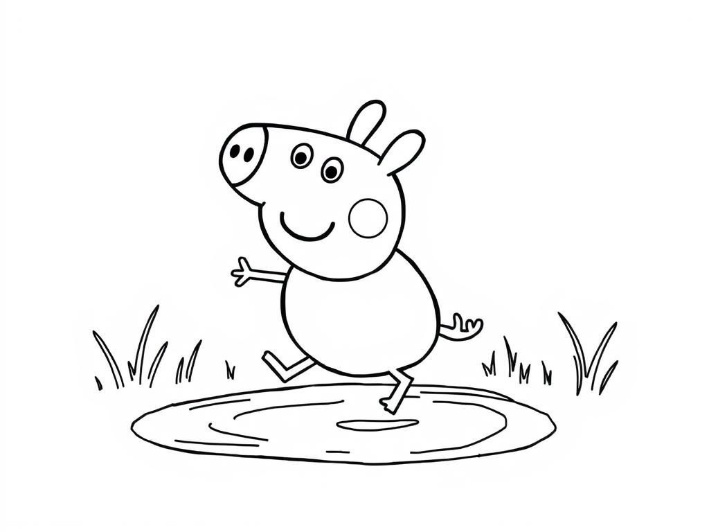 Peppa Pig Coloring Page