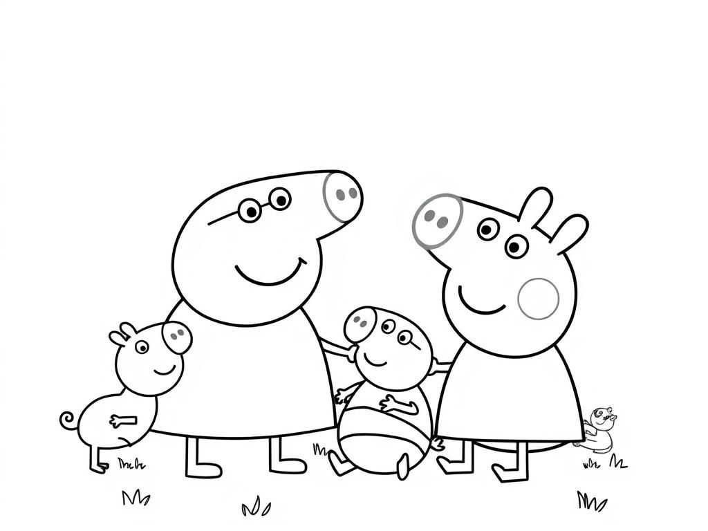 Peppa Pig Coloring Page