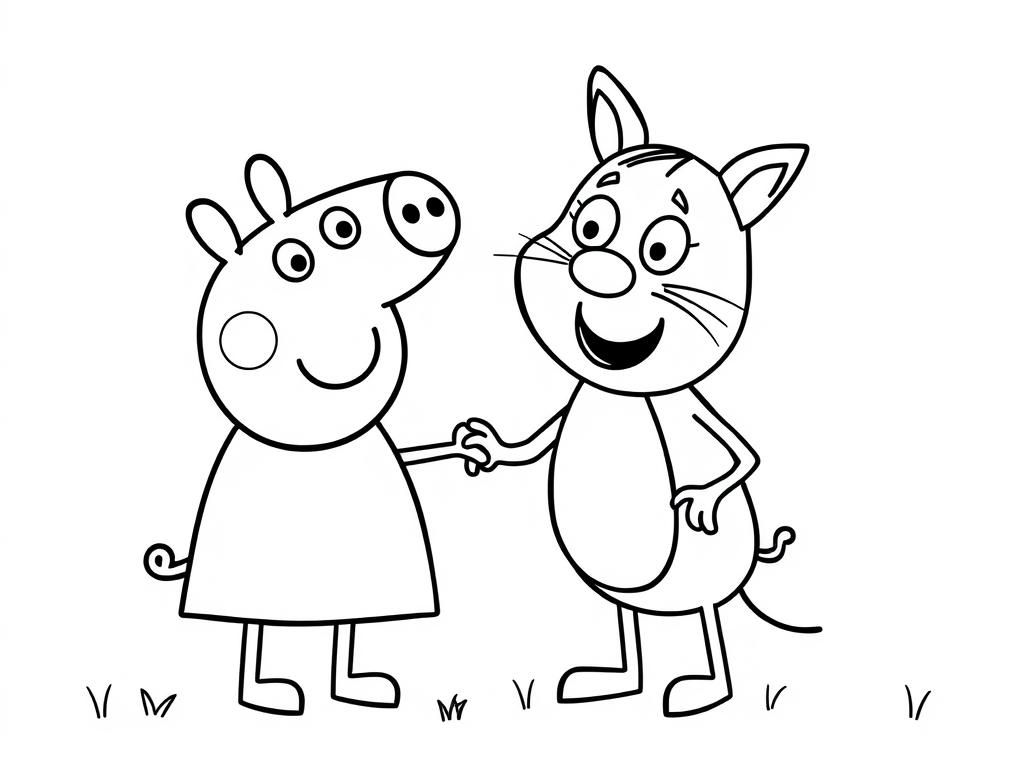 Preview of peppa pig and tom