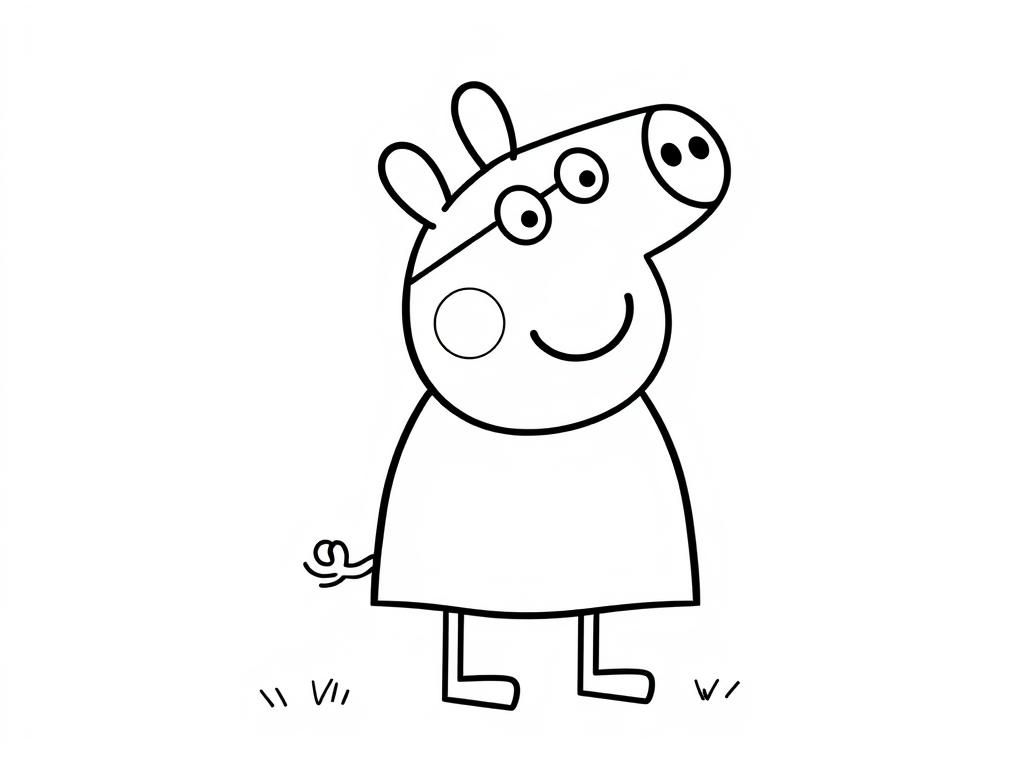 Peppa Pig Coloring Page