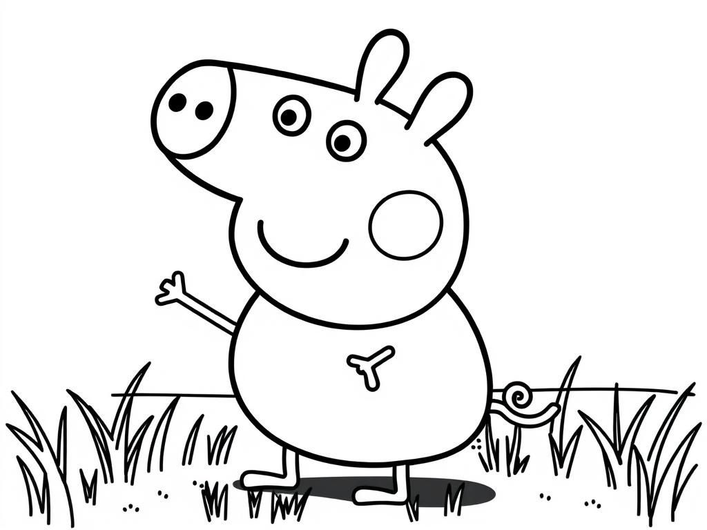 Peppa Pig Coloring Page