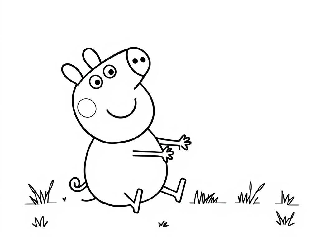 Peppa Pig Coloring Page