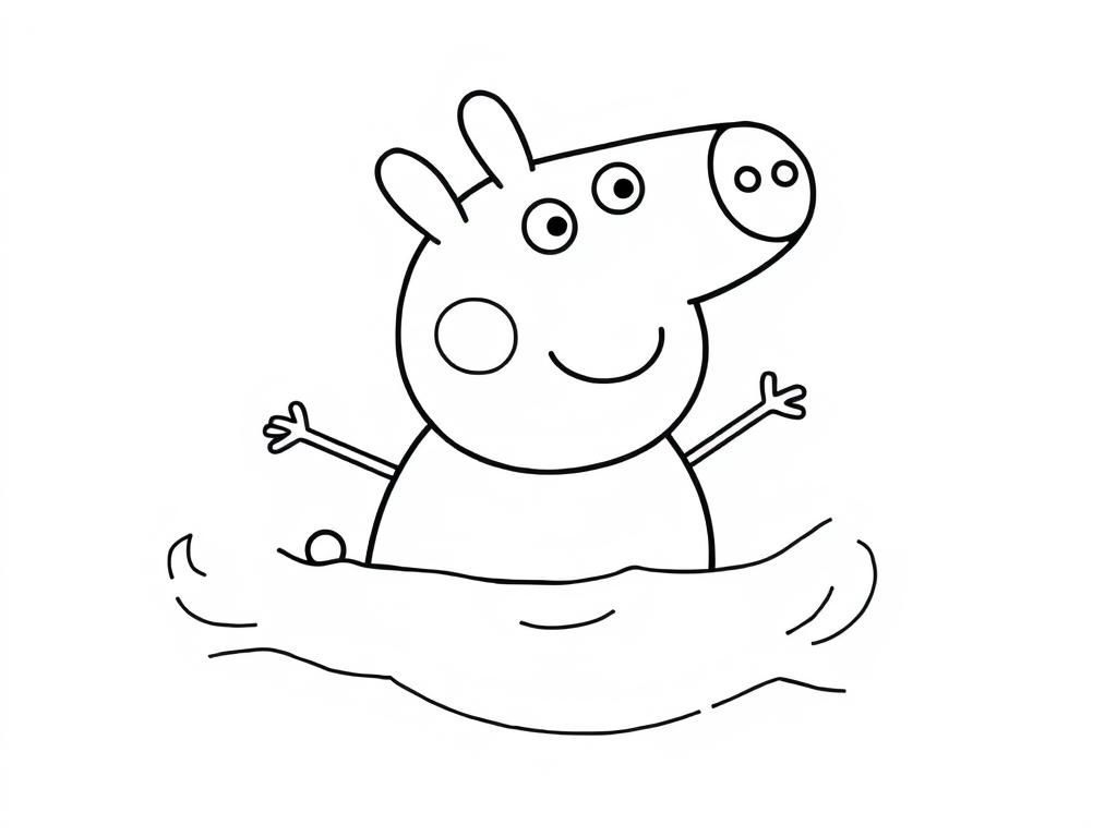 Preview of peppa pig swimming