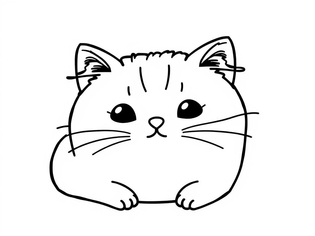 Preview of photorealistic cat Pusheen kawaii